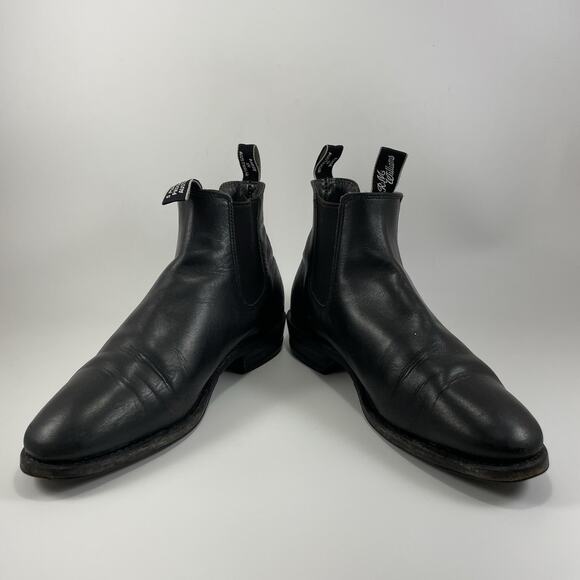 R.M. Williams Craftsman Chelsea Boots Mens Size 8 D UK, US Size 9 Black Leather - Picture 2 of 10